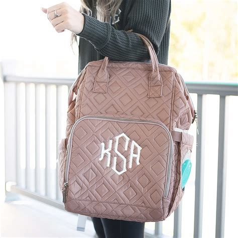 monogrammed diaper bags for women